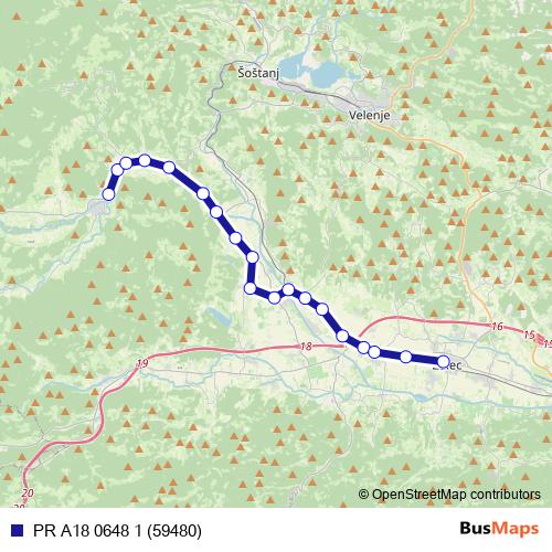 PR A18 0648 1 (59480) bus Line Map