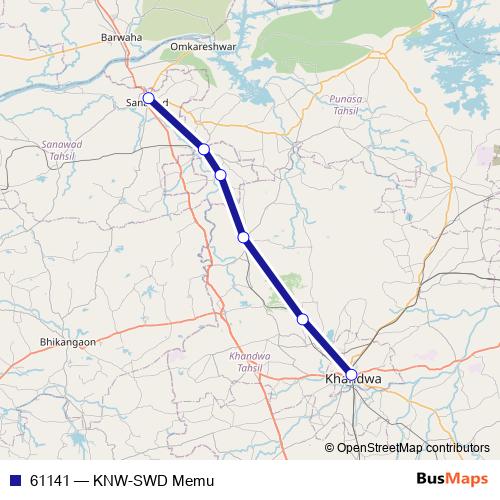 61141 rail Line Map