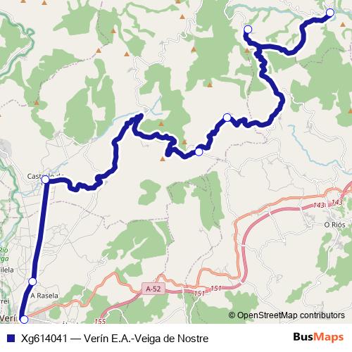 Xg614041 bus Line Map