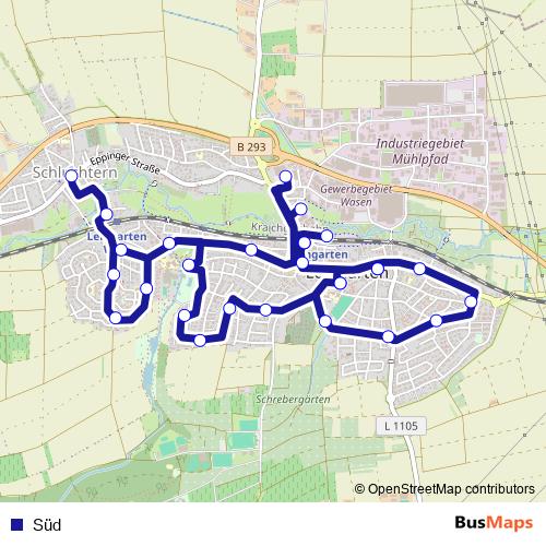 Süd bus Line Map