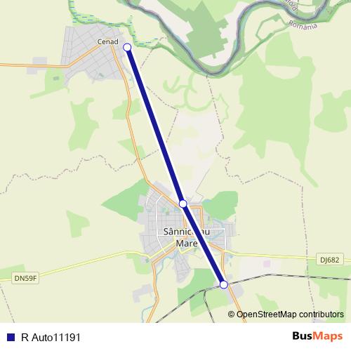 R Auto11191 bus Line Map