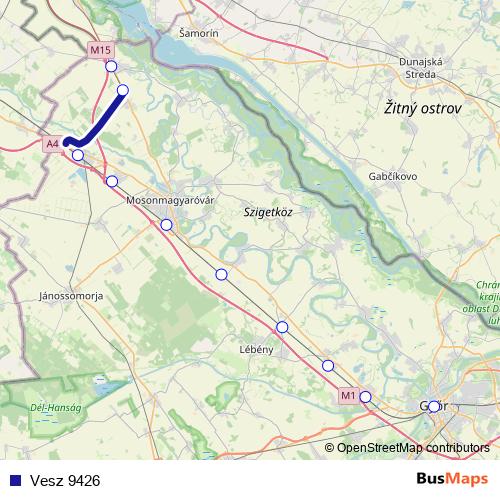 Vesz 9426 rail Line Map