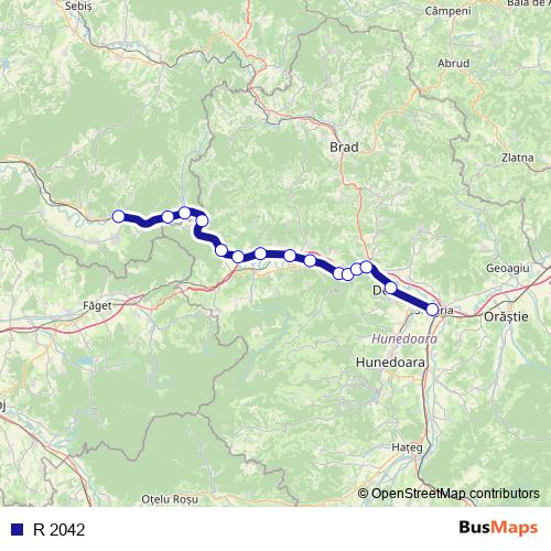 R 2042 rail Line Map