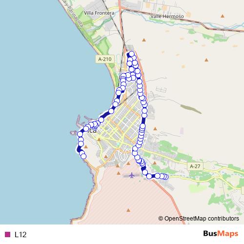 L12 bus Line Map