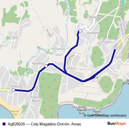 Xg626028 bus Line Map