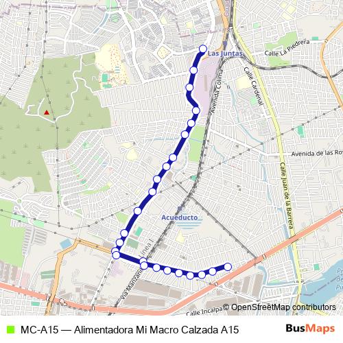 MC-A15 bus Line Map