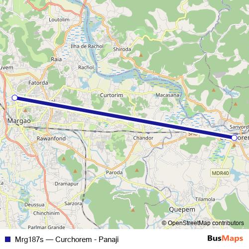 Mrg187s bus Line Map