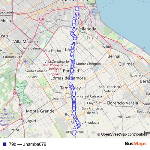 79b bus Line Map