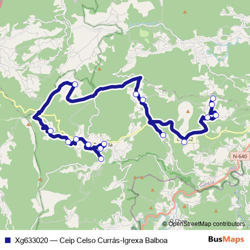 Xg633020 bus Line Map