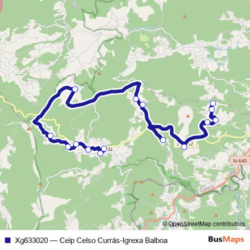 Xg633020 bus Line Map