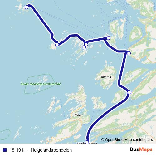 18-191 ferry Line Map