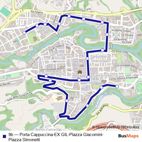 9b bus Line Map