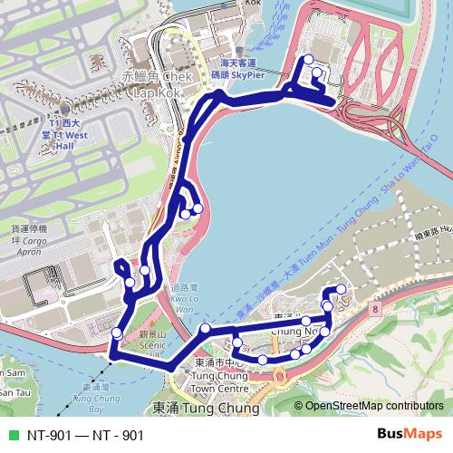 NT-901 bus Line Map