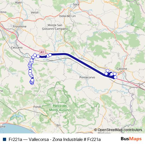 Fr221a bus Line Map