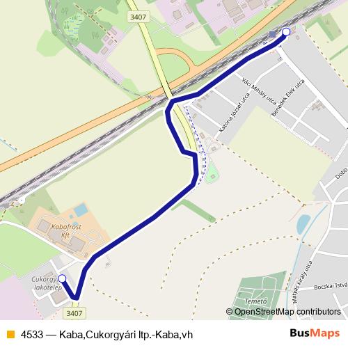 4533 bus Line Map