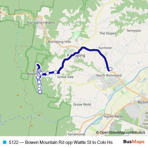 5122 bus Line Map