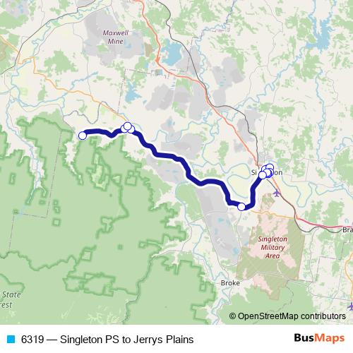 6319 bus Line Map