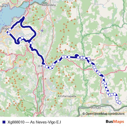 Xg888010 bus Line Map