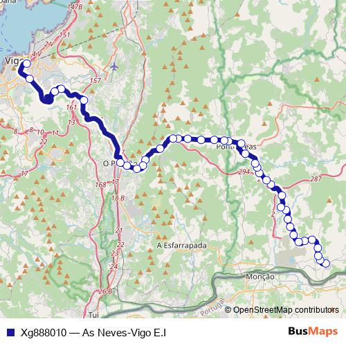 Xg888010 bus Line Map