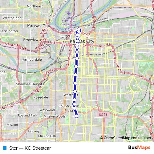 Stcr tram Line Map