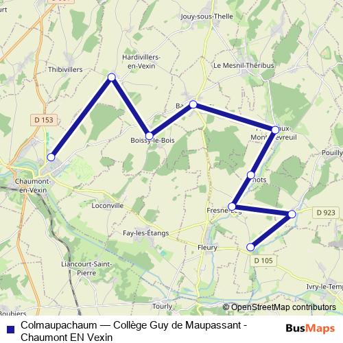 Colmaupachaum bus Line Map