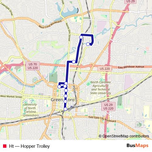 Ht bus Line Map