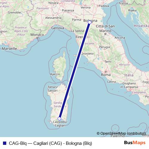 CAG-Blq air Line Map