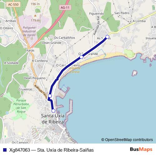 Xg847063 bus Line Map