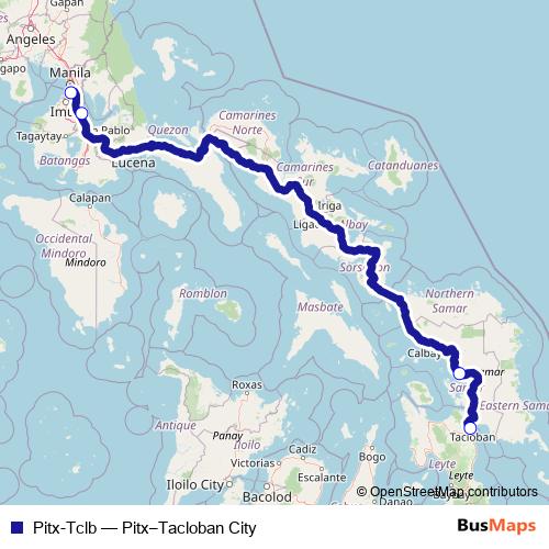 Pitx-Tclb bus Line Map