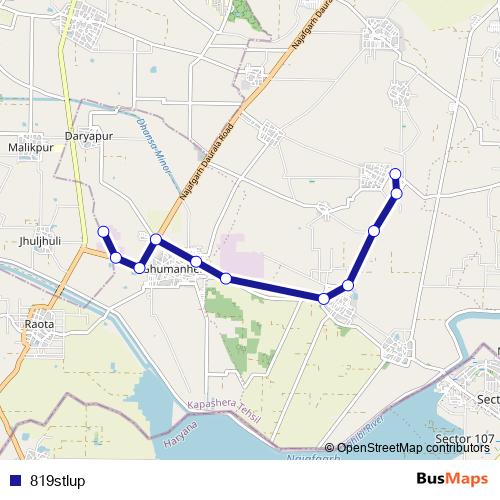 819stlup bus Line Map