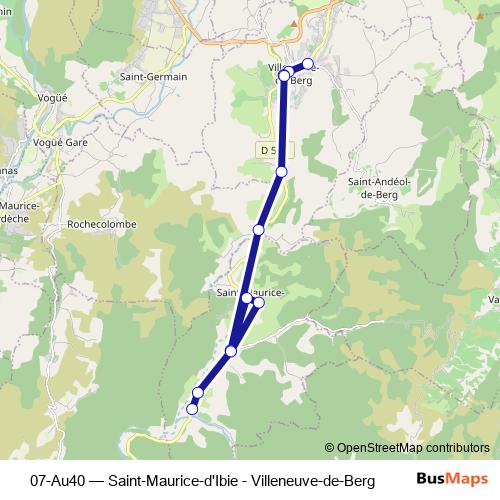 07-Au40 bus Line Map