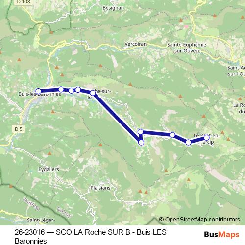 26-23016 bus Line Map