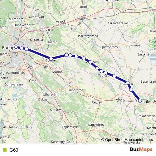 G60 rail Line Map