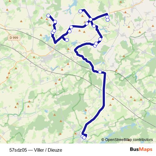 57sdz05 bus Line Map