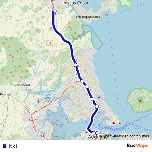 Nx1 bus Line Map