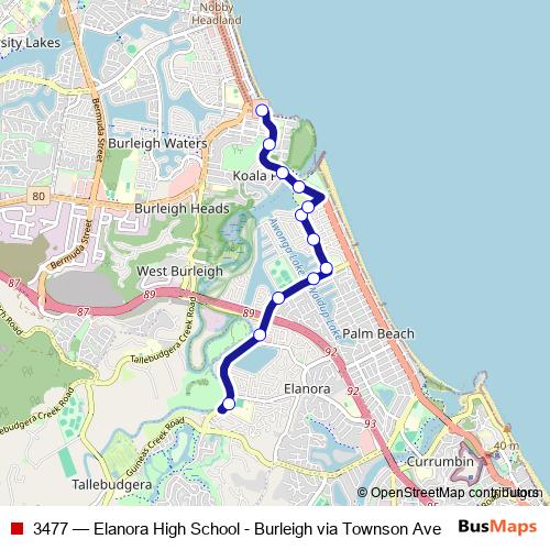 3477 bus Line Map