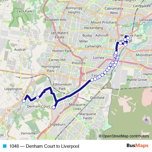 1048 bus Line Map