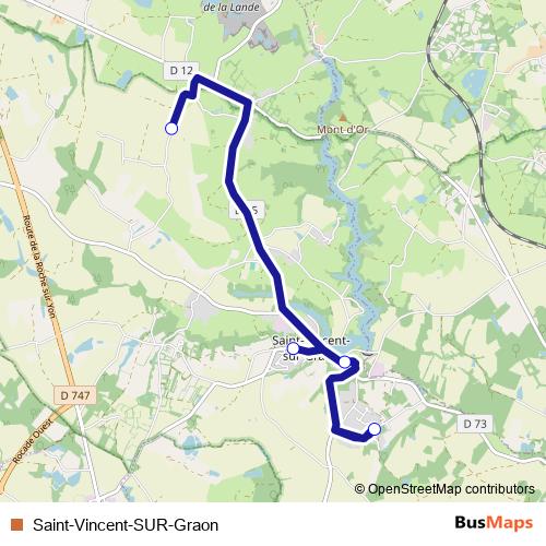 Saint-Vincent-SUR-Graon bus Line Map