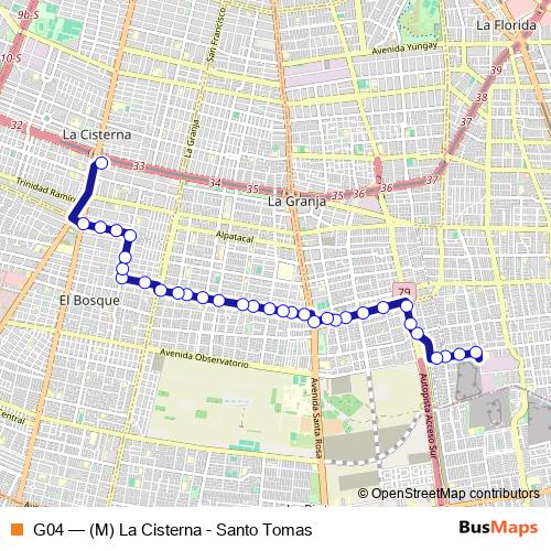 G04 bus Line Map