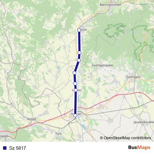 Sz 5817 rail Line Map