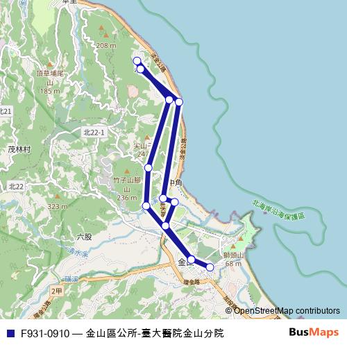 F931-0910 bus Line Map