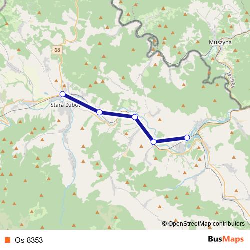 Os 8353 rail Line Map
