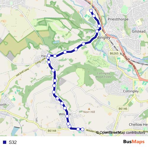 S32 bus Line Map