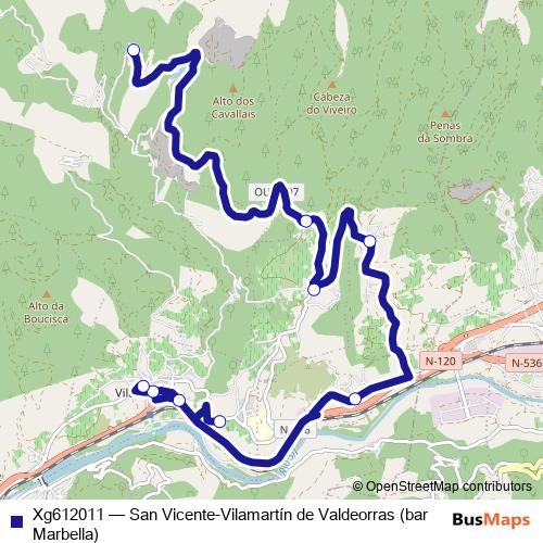 Xg612011 bus Line Map