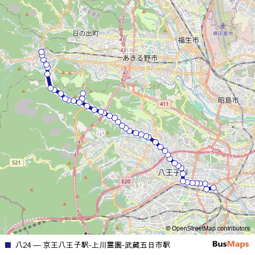 八24 bus Line Map