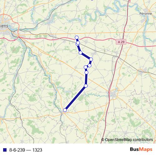 8-6-239 bus Line Map