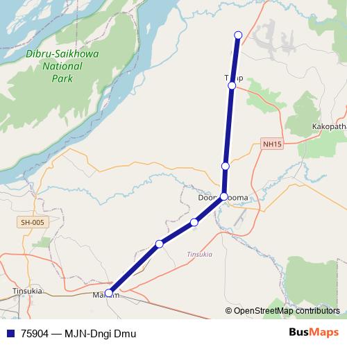 75904 rail Line Map