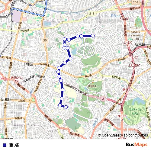 猪.名 bus Line Map