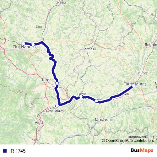 IR 1745 rail Line Map