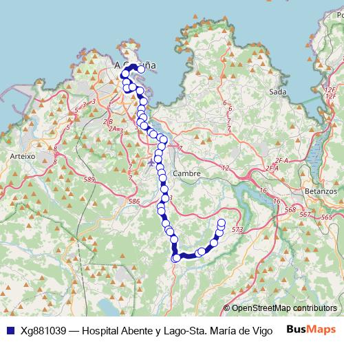 Xg881039 bus Line Map